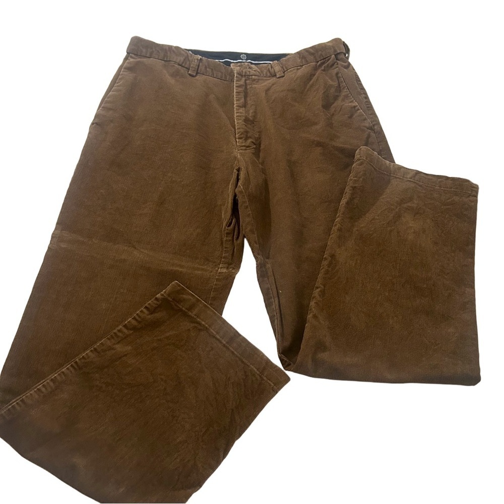 🍀 3 for $25 Men's Brown Corduroy Pants Classic Fit 36 X 32 Haggar